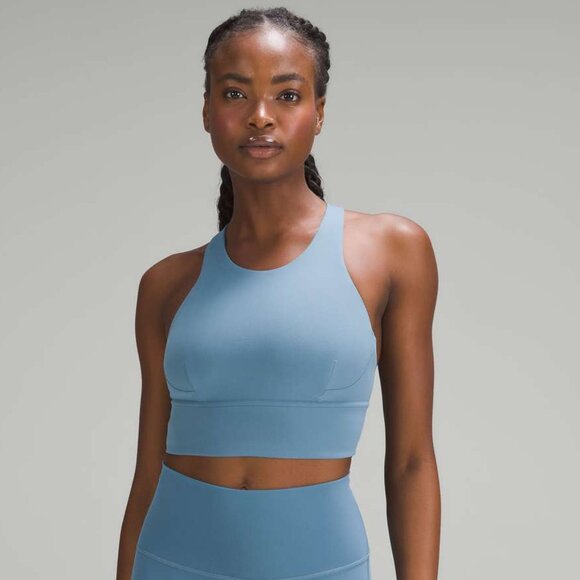 Lululemon Wunder Train Longline Bra *Medium Support, C/D Cup - 8 Utility Blue - Picture 1 of 6